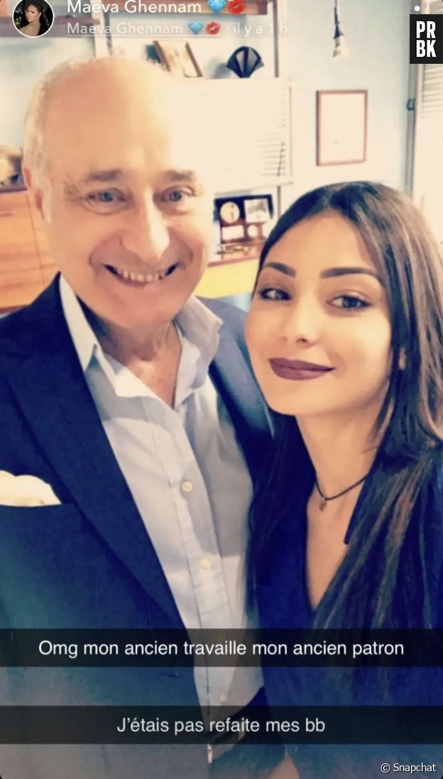 Maeva Ghennam dévoile une photo d'elle avant la chirurgie.