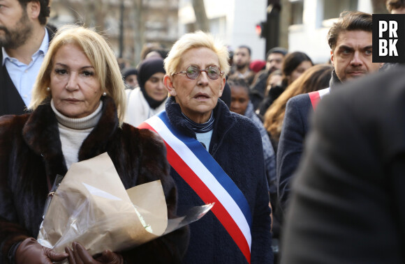 Isabelle Balkany - Marche blanche pour la mémoire de Cédric Chouviat dans les rues de Levallois-Perret le 12 Janvier 2020. © Dominique Jacovides / Bestimage  
