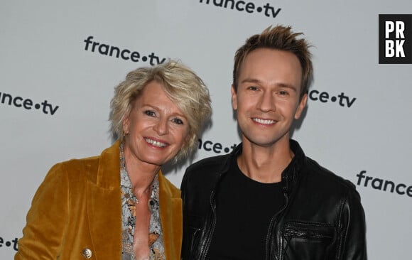 Sophie Davant et Cyril Féraud - Conférence de presse du Telethon 2022 à Paris le 21 octobre 2022. © Coadic Guirec / Bestimage