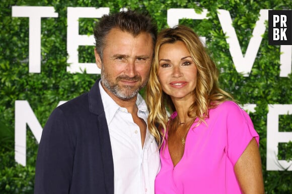 Alexandre Brasseur et Ingrid Chauvin au photocall de la série "Demain nous appartient" lors du 60ème Festival de Télévision de Monte-Carlo au Grimaldi Forum à Monaco, le 19 juin 2021.  Celebs attending the photocall of the 60th Monte Carlo TV Festival in Monte-Carlo, Monaco, on June 19, 2021. 