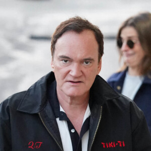 Quentin Tarantino à la sortie de l'émission "Jimmy Kimmel Live!" à Los Angeles, Californie, Etats-Unis, le 27 octobre 2022 