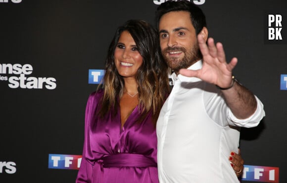 Karine Ferri et Camille Combal - Photocall de la saison 9 de l'émission "Danse avec les stars" (DALS) au siège de TF1 à Boulogne-Billancourt le 11 septembre 2018. © Denis Guignebourg/Bestimage 