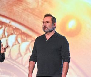 Guillaume Canet (réalisateur) et Gilles Lellouche lors de la présentation du film "Astérix et Obélix : L'Empire du Milieu" au Kinépolis à Bruxelles le 13 janvier 2023. © Frédéric Andrieu / Bestimage