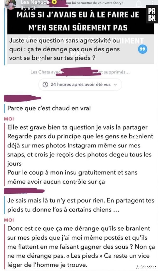 Nehuda répond cash à la question d'un fan.