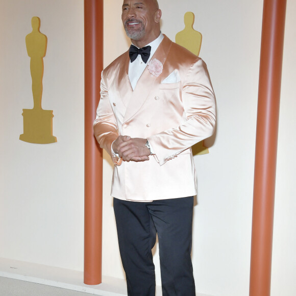 Dwayne 'The Rock' Johnson - Photocall de la 95ème édition de la cérémonie des Oscars à Los Angeles. Le 12 mars 2023