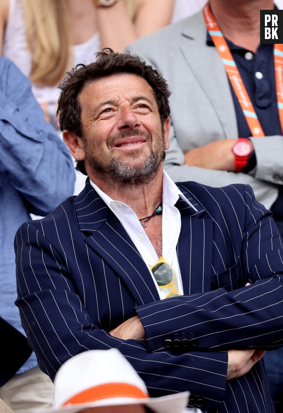 Patrick Bruel - Célébrités en tribunes des Internationaux de France de tennis de Roland Garros 2023 à Paris le 11 juin 2023. © Jacovides-Moreau/Bestimage 