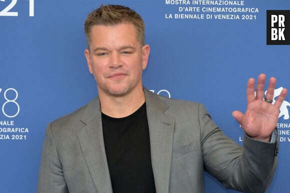 Matt Damon - Photocall de "The Last Duel" lors du festival international du film de Venise (La Mostra), le 10 septembre 2021. 