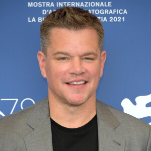 Matt Damon - Photocall de "The Last Duel" lors du festival international du film de Venise (La Mostra), le 10 septembre 2021. 