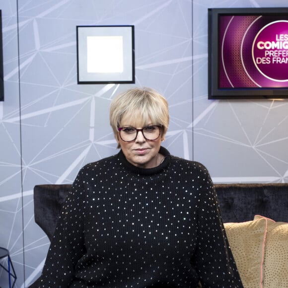 Divorce - Laurence Boccolini est divorcée de Mickaël Fakaïlo, le père de sa fille - Exclusif - Laurence Boccolini - Backstage de l'enregistrement de l'émission "Les comiques préférés des français" au Palais des Sports (Dôme de Paris) à Paris, qui sera diffusée le 17 avril sur France 2 © Pierre Perusseau / Bestimage