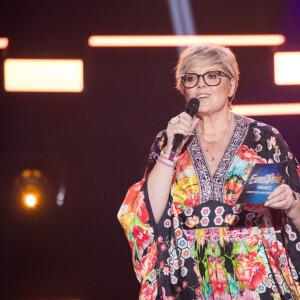 Exclusif - Laurence Boccolini - Émission "Eurovision France, c'est vous qui décidez" sur France 2 en direct du Studio 128 à la Plaine Saint-Denis le 30 janvier 2021. © Tizianoda Silva / Pierre Perusseau / Bestimage