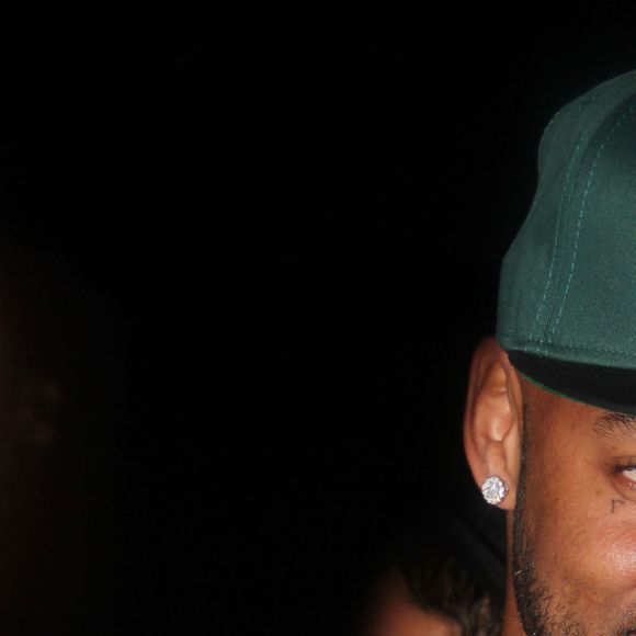 Le rappeur Booba arrive au Palais Maillot a Paris pour un After Show apres son concert au Zenith, le 13 avril 2013.