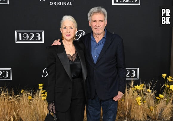 Helen Mirren et Harrison Ford - Première de la série "1923" (Paramount +) à Los Angeles, le 2 décembre 2022.