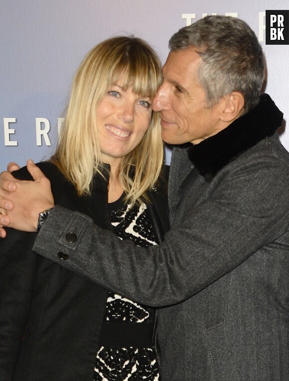 Nagui et sa femme Melanie Page - Avant-première du film "The Revenant" au Grand Rex à Paris, le 18 janvier 2016. © Coadic Guirec/Bestimage