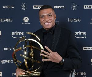 07 Kylian MBAPPE (psg) during the ceremony for the UNFP Trophies on May 28, 2023 in Paris, France. Paris Saint-Germain&#039;s Kylian Mbappe has been named the Ligue 1 Player of the Season for the fourth consecutive year, beating teammate Lionel Messi and other contenders. The 24-year-old forward scored an impressive 28 goals in 33 matches during the recently concluded Ligue 1 season, contributing significantly to PSG&#039;s triumph as French champions. Photo by Jean Bibard/FEP/Icon Sport/ABACAPRESS.COM 
