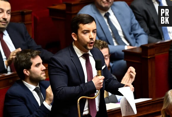 Jean Philippe Tanguy ( RN ) - Séance de questions à l'Assemblee Nationale à Paris, le jour des manifestations nationales contre la réforme des retraites, le 7 mars 2023. © Federico Pestellini / Panoramic / Bestimage 