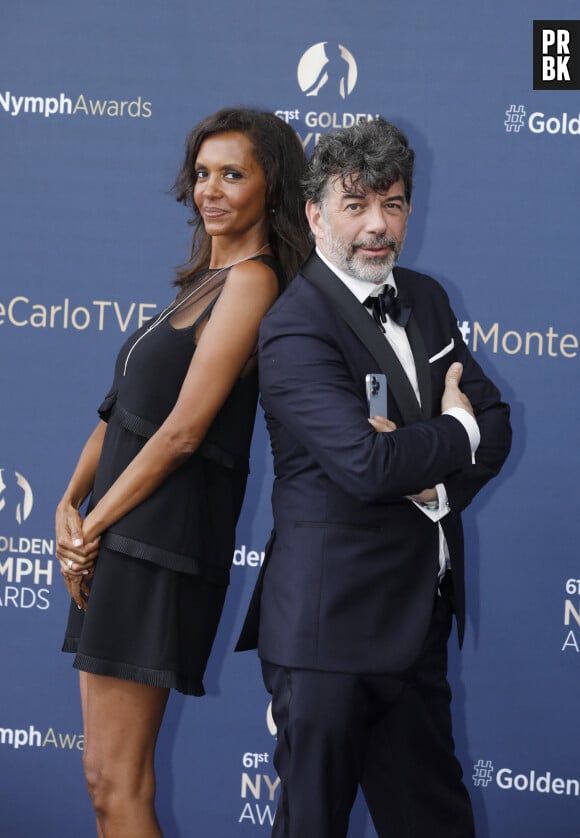 Stéphane Plaza et Karine le Marchand - Cérémonie de clôture du 61ème Festival de Télévision de Monte Carlo le 21 juin 2022. © Denis Guignebourg/Bestimage  Closing ceremony of the 61st Monte Carlo Television Festival on June 21, 2022. 