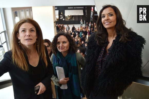 Chantal Jouanno présidente de CNDP, Ilaria Casillo vice-présidente de la CNDP et Karine Le Marchand durant le 57 ème Salon International de l'Agriculture à Paris le 23 février 2020. © Giancarlo Gorassini / Bestimage  