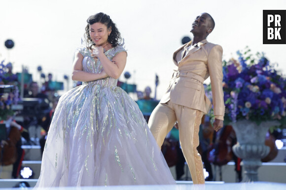 Mei Mac and Ncuti Gatwa on stage during the Coronation Concert held in the grounds of Windsor Castle, Berkshire, to celebrate the coronation of King Charles III and Queen Camilla. UK, on May 7, 2023. Photo by Chris Jackson/PA Photos/ABACAPRESS.COM