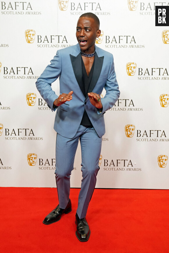 Ncuti Gatwa arrives at the BAFTA Scotland awards at the DoubleTree By Hilton Glasgow Central. 20-11-2022 Photo credit should read: Jane Barlow/PA Wire


