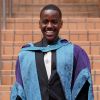Actor Ncuti Gatwa after receiving his honorary doctorate from the Royal Conservatoire of Scotland in Glasgow, UK on July 7, 2022. Photo by Andrew Milligan/PA Photos/ABACAPRESS.COM