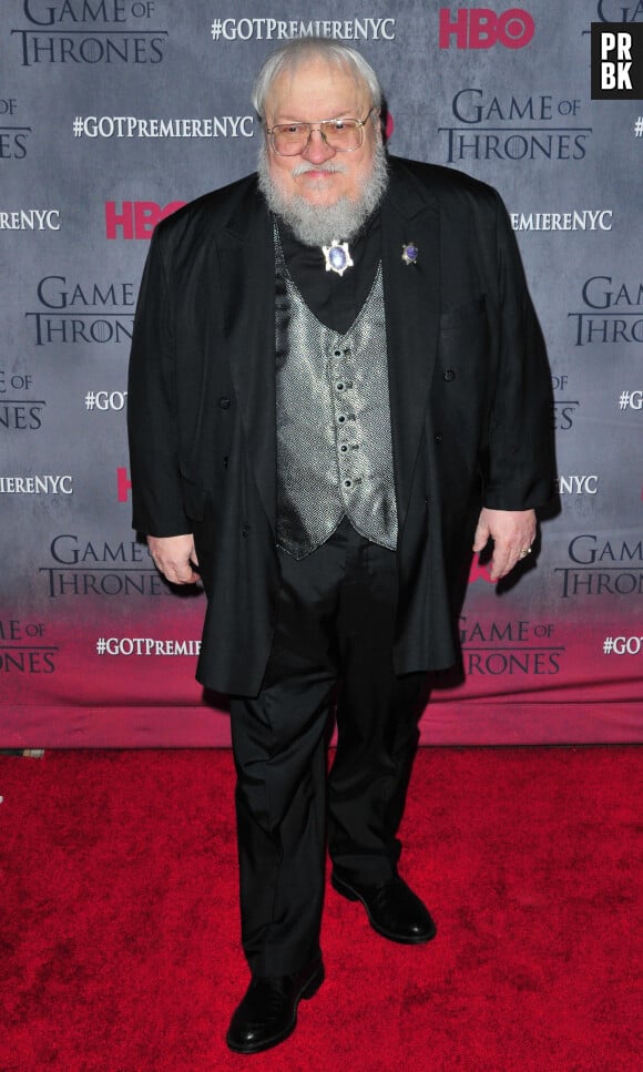 George R.R. Martin - Présentation de la saison 4 de la série "Game of Thrones" à New York, le 19 mars 2014.  Celebrities attend the 'Game Of Thrones' Season 4 premiere at Avery Fisher Hall, Lincoln Center on March 18, 2014 in New York City, New York. 