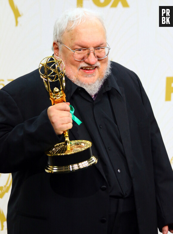 142716, George R.R. Martin attends The 67th Annual Primetime Emmy Awards-Press Room in Los Angeles on Sunday, September, 20th, 2015. Photograph: © /PCN/ABACAPRESS.COM 