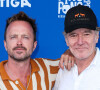 Los Angeles, CA - Kershaw's Challenge 10th Annual Ping Pong 4 Purpose 2023 Charty Event Celebrity Tournament held at Dodger Stadium in Elysian Park, Los Angeles. Pictured: Aaron Paul, Bryan Cranston 