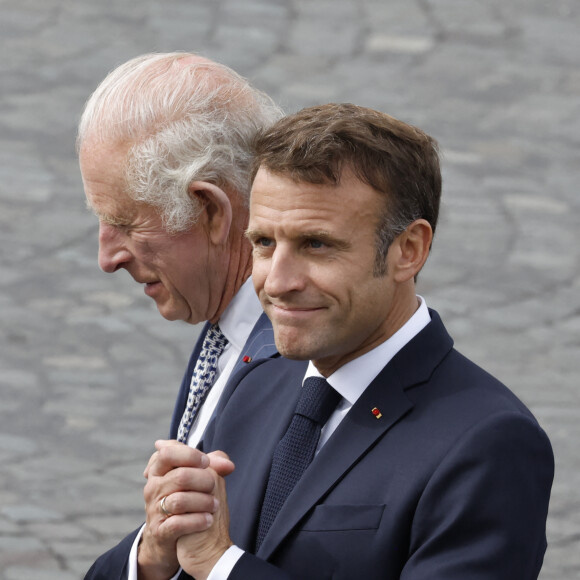 20 Septembre 2023 - Paris, France: Accueil par Emmanuel et Brigitte Macron de Charles III et Camilla. (Photo Henri Szwarc/Starface) © eyepix / Zuma Press / Bestimage