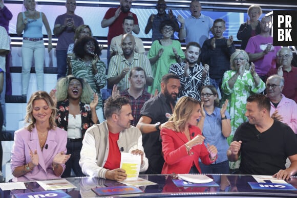 Exclusif - Moon, Alex Goude, Pascale de La Tour du Pin et Raymond Aabou - Sur le nouveau plateau de l’émission TPMP (Touche Pas à Mon Poste), Pilotes pour la nouvelle saison - Paris le 31/08/2023 - © Jack Tribeca / Bestimage