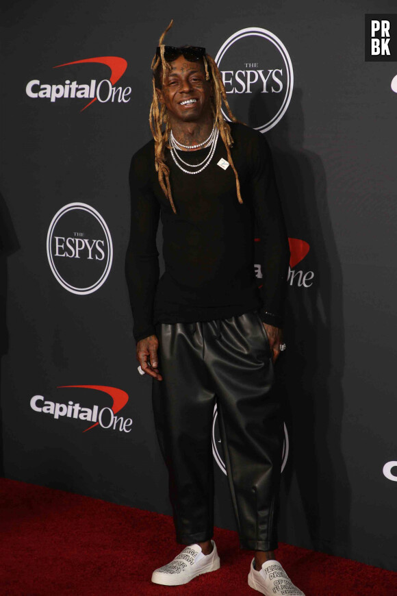 Lil Wayne au photocall de la soirée des "2022 ESPYS Awards" à Los Angeles, le 20 juillet 2022.
