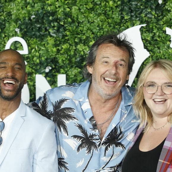 Lola Dubini, Stomy Bugsy et Jean-Luc Reichmann au photocall de la série "Leo Mattei, Brigade des mineurs" lors du 62ème Festival de Télévision de Monte-Carlo, à Monaco, le 19 juin 2023. © Denis Guignebourg/BestImage