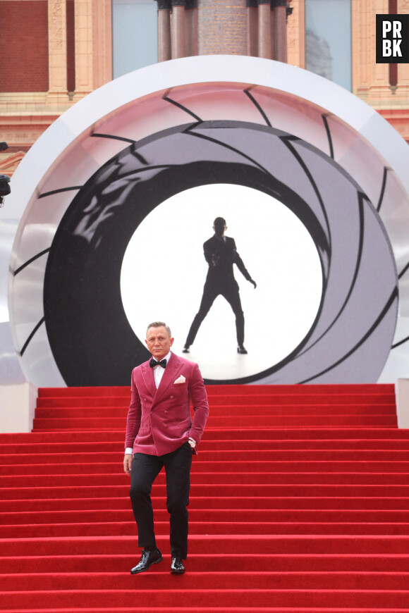 Daniel Craig - Avant-première mondiale du film "James Bond - Mourir peut attendre (No Time to Die)" au Royal Albert Hall à Londres le 28 septembre 2021.  