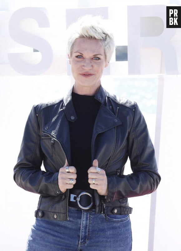 Virginie Caliari (Ici Tout commence) lors du photocall de 'CanneSeries ' Saison 6 au Palais des Festivals de Cannes le 15 Avril 2023. © Denis Guignebourg/Bestimage 