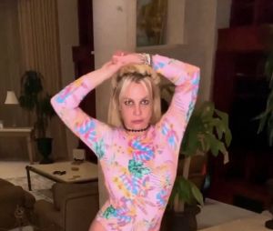 Screenshot of Britney Spears, latest post on social media,