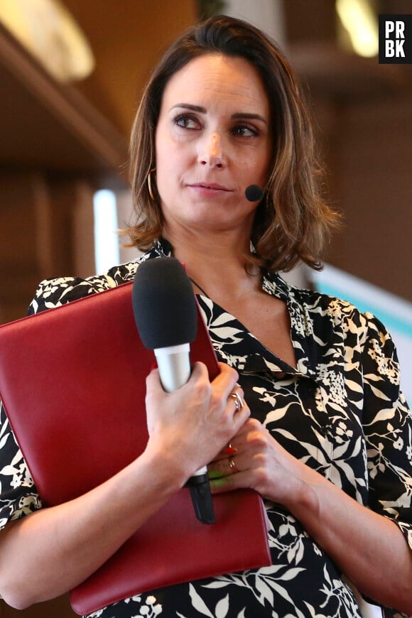 Julia Vignali participe à la 5ème Journée nationale de lutte contre le harcèlement à l'école, au collège Chaptal à Paris, le 7 novembre 2019. © Gwendoline Le Goff / Panoramic / Bestimage