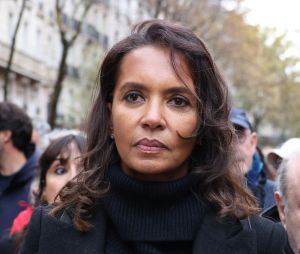 Karine le Marchand - Marche pour la République et contre l'antisémitisme à Paris le 12 novembre 2023. © Denis Guignebourg / Bestimage