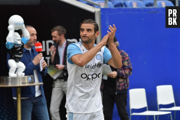 Fianso (rappeur) lors du match de football caritatif entre l'OL Légendes et la team Unicef au Groupama Stadium à Lyon en faveur des enfants d'Ukraine et pour célébrer les 20 ans du premier titre de Champion de France de l Olympique Lyonnais le 10 mai 2022. © Frédéric Chambert / Panoramic / Bestimage 