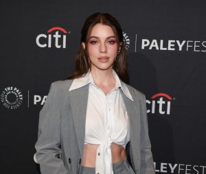 Adelaide Kane. - Photocall de la série "Grey's Anatomy" lors du PaleyFest 2023 à Los Angeles, le 2 avril 2023.