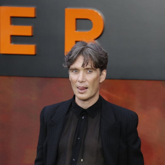 London, UNITED KINGDOM - Cast walk the 'charred' black carpet at tonight's premiere Pictured: Cillian Murphy 