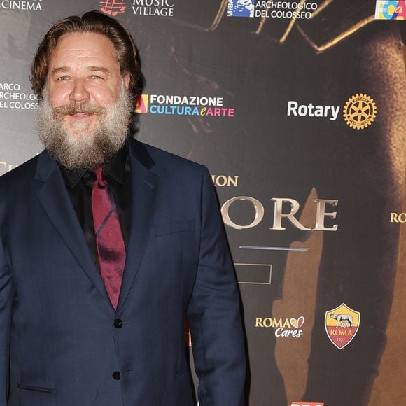 Russell Crowe au concert caritatif "Il Gladiatore" à Rome, le 6 juin 2018.