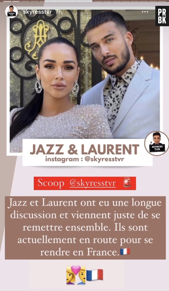 Jazz et Laurent seraient de nouveaux en couple.