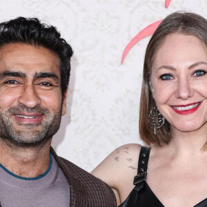 Los Angeles, CA - Celebrities attend the Los Angeles Premiere Of Amazon MGM Studios' 'Saltburn' held at The Theatre at Ace Hotel in Los Angeles. Pictured: Kumail Nanjiani, Emily V. Gordon 