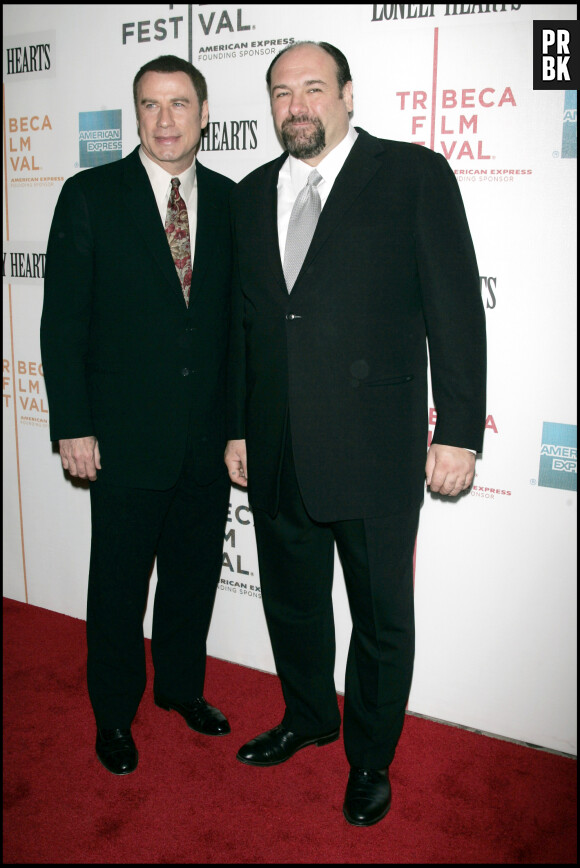 John Travolta et James Gandolfini à l'avant-première du film Lonely Hearts au Festival du film de Tribeca