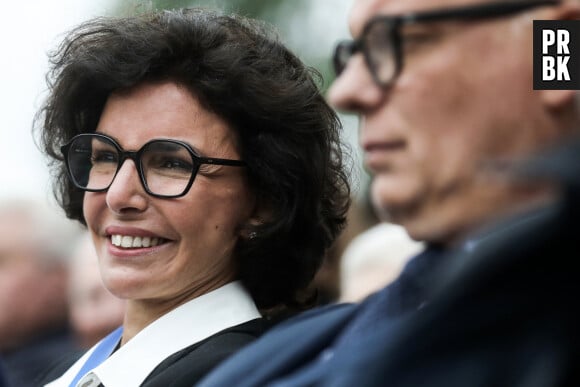 Rachida Dati, maire du 7ème arrondissement lors de l'inauguration d'un quai Valéry Giscard d'Estaing attenant au Musée d'Orsay, à Paris, France, le 9 mai 2023. © Stéphane Lemouton/Bestimage 