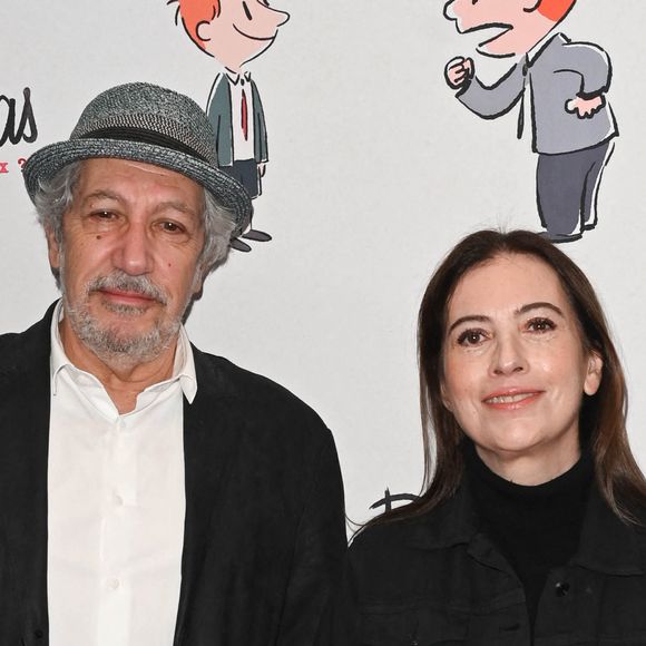 Alain Chabat et Anne Goscinny à l'avant-première du film "Le petit Nicolas" à l'UGC Normandie à Paris le 9 octobre 2022. © Coadic Guirec / Bestimage  Preview of the film "Le petit Nicolas" at the UGC Normandie in Paris on 9 October 2022 