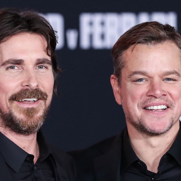 Christian Bale, Matt Damon - Les célébrités assistent à la première de "Ford v Ferrari" à Los Angeles, le 4 novembre 2019.