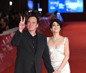 Naissance - Quentin Tarantino est papa pour la deuxième fois d'une petite fille - Quentin Tarantino et sa femme Daniella Pick - Soirée spéciale Quentin Tarantino lors de la 16ème édition du Festival du Film de Rome, le 19 octobre 2021.