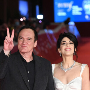 Naissance - Quentin Tarantino est papa pour la deuxième fois d'une petite fille - Quentin Tarantino et sa femme Daniella Pick - Soirée spéciale Quentin Tarantino lors de la 16ème édition du Festival du Film de Rome, le 19 octobre 2021.