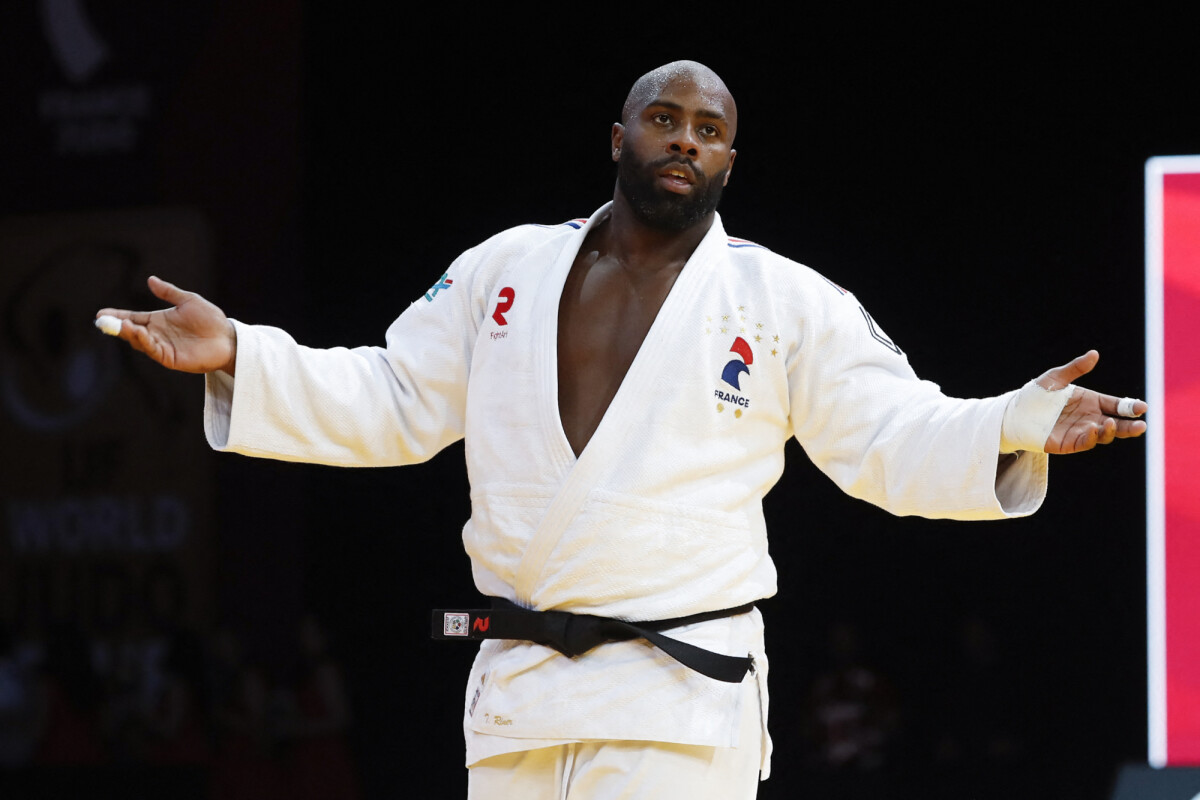Teddy Riner Coree Photo : Teddy Riner (FRA) Vs Minjong Kim (KOR) - Judo : Le Paris Grand ...