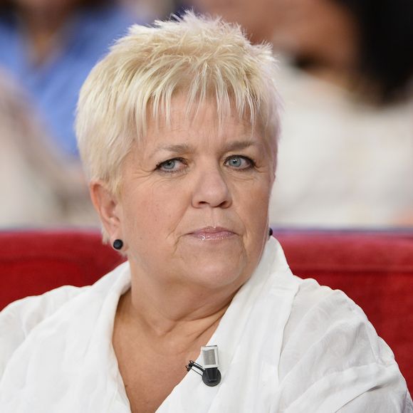Mimie Mathy - Enregistrement de l'émission "Vivement Dimanche" à Paris le 25 Fevrier 2015. L'émission sera diffusée le 03 Mars. Invité principal Michel Fugain